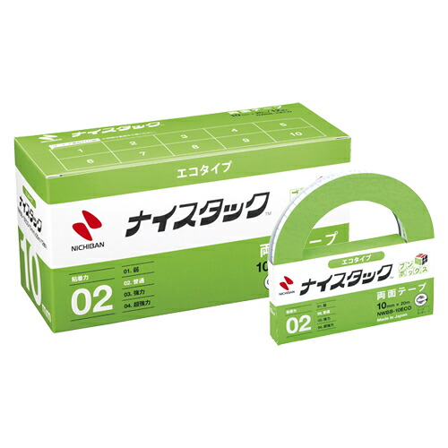 ニチバン ナイスタック エコタイプ ブンボックス 10mm×20m 1 箱 NWBB-10ECO 文房具 オフィス 用品【送料無料】