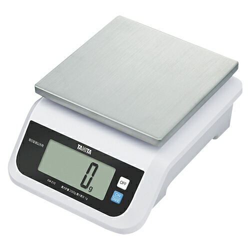 タニタ デジタルスケール　５ｋｇ　ホワイト KW-210-WH 1台【送料無料】