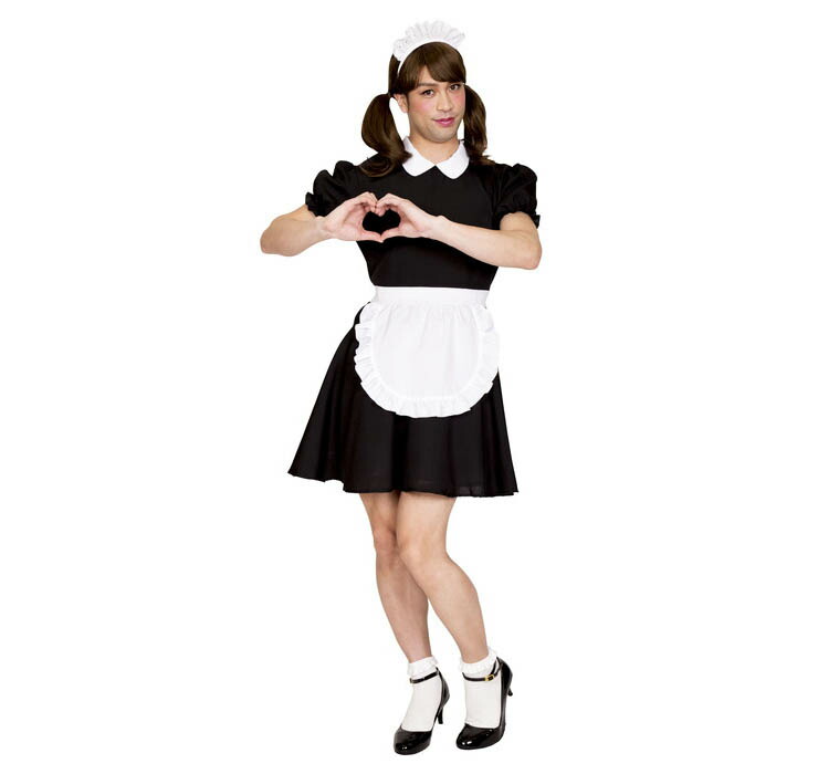 楽天市場 女装man きゅんきゅんメイドman 男性 コスプレ コスチューム 変身 女装 衣装 仮装 変装 イベント 宴会 学園祭 ハロウィン 代引不可 送料無料 リコメン堂ホームライフ館