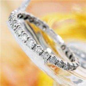 K18WG（18金ホワイトゴールド）ダイヤモンドエタニティリング（指輪）計0.5ct 125401 19号 (代引不可)
