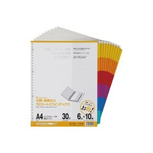 (まとめ)マルマン ラミネートタブインデックス6山10組LT3006F【×3セット】 (代引不可)