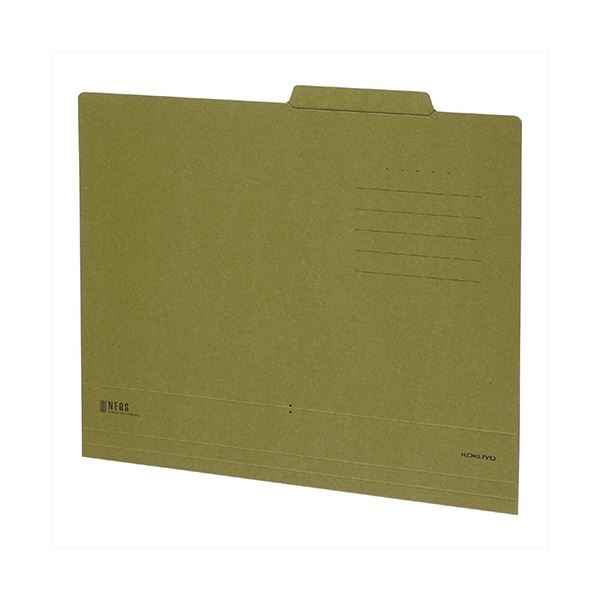 （まとめ）コクヨ 個別フォルダー(NEOS) A4オリーブグリーン A4-NEIF-DG 1セット(10冊)【&times;10セット】｜リコメン堂ホームライフ館