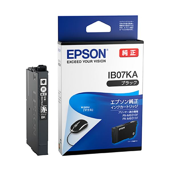 （まとめ） エプソンインクカートリッジ ブラック IB07KA 1個 【×3セット】