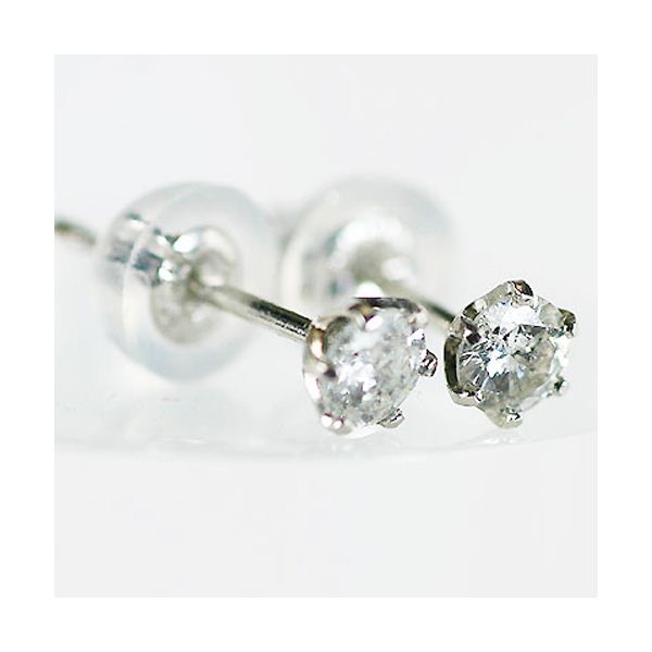 Pt0.2ct ダイヤピアス 110621 (代引不可)