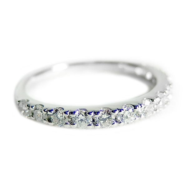 【鑑別書付】プラチナPT900 天然ダイヤモンドリング ダイヤ0.50ct 13号 ハーフエタニティリング (代引不可)｜リコメン堂ホームライフ館
