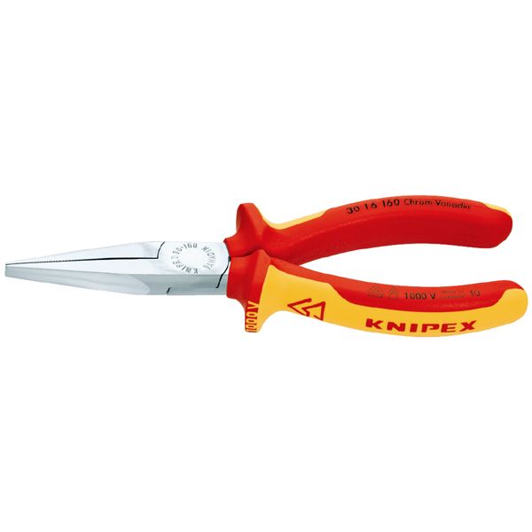 KNIPEX クニペックス 1000V絶縁ロングノーズプライヤー 全長160mm 3016-160
