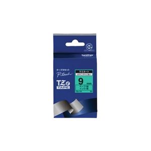 (業務用30セット) ブラザー工業 文字テープ TZe-721緑に黒文字 9mm ×30セット
