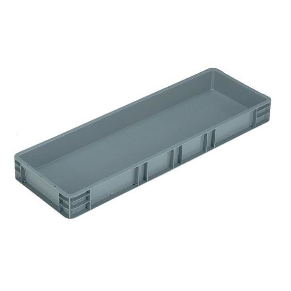【4個セット】 TP規格コンテナボックス 【TP-391B 穴無し】 グレー 相互モジュール嵌合可 (代引不可)|リコメン堂ホームライフ館