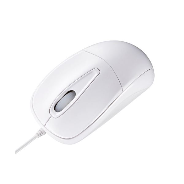（まとめ） サンワサプライ 静音二十日鼠 光学式 USB有線 白いこと MA-122HW 1個 【×6仕掛ける】