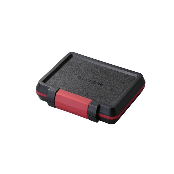 （まとめ） エレコム SD／microSDカードケース（耐衝撃） CMC-SDCHD01BK 【×5セット】 (代引不可)