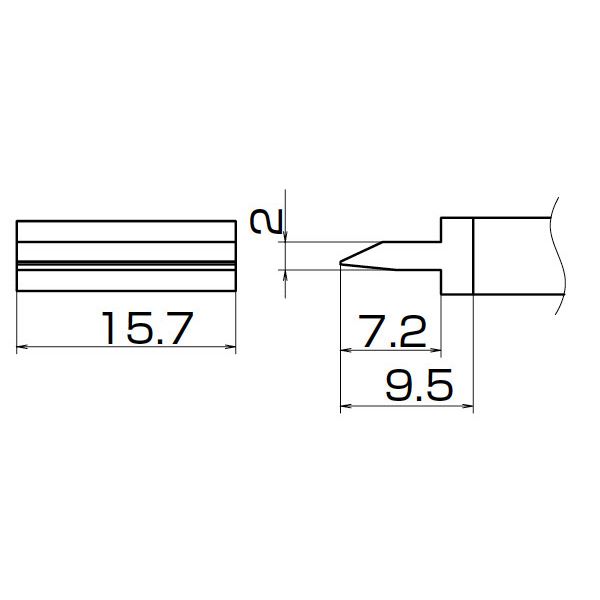 白光 T12-1402 こて先／スパチュラ15.7（IN-209） (代引不可)