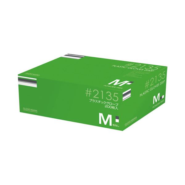 川西工業 プラスチックグローブ #2135 M 粉なし 15箱 使い捨て手袋 使いきり手袋
