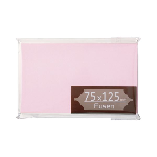 (まとめ) TANOSEE ふせん 75×125mm 桃 1冊 【×30セット】