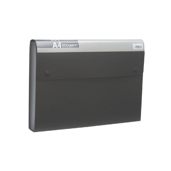 (まとめ) キングジム ドキュメントファイル(エコノミータイプ) PP表紙 A4 13ポケット 黒 2274 1冊 【×30セット】