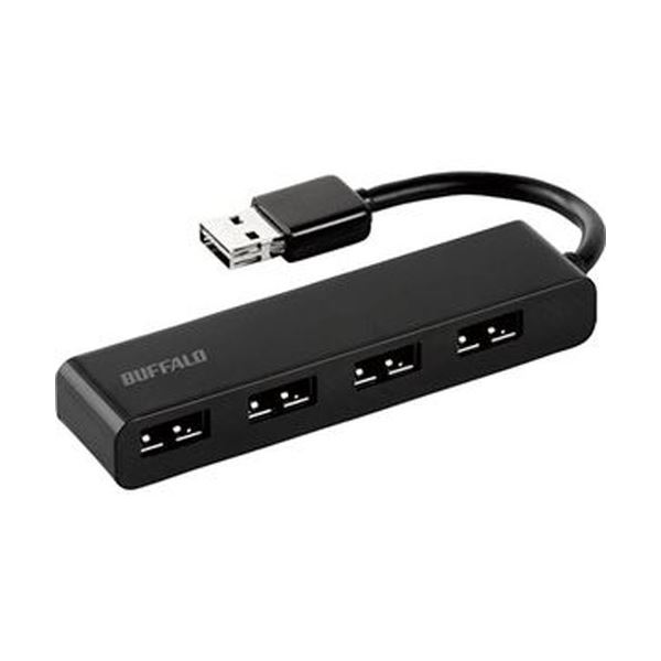 （まとめ）緩衝装置置き目 どっちもUSBこしきUSB2.0 4界面 黒いこと BSH4U310D2BK 1個【×10仕掛ける】
