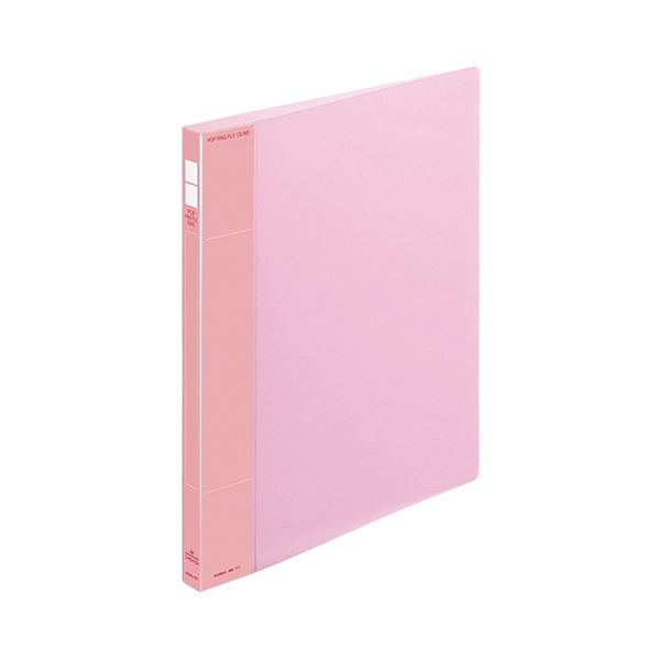 (まとめ) コクヨ ポップリングファイル(スリム) A4タテ 2穴 100枚収容 背幅21mm ピンク フ-PS410P 1冊 【×30セット】