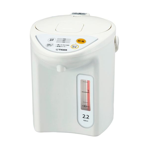 タイガー魔法瓶 マイコン電動ポット2.2L ホワイト PDR-G221W 1台 (代引不可)|リコメン堂ホームライフ館