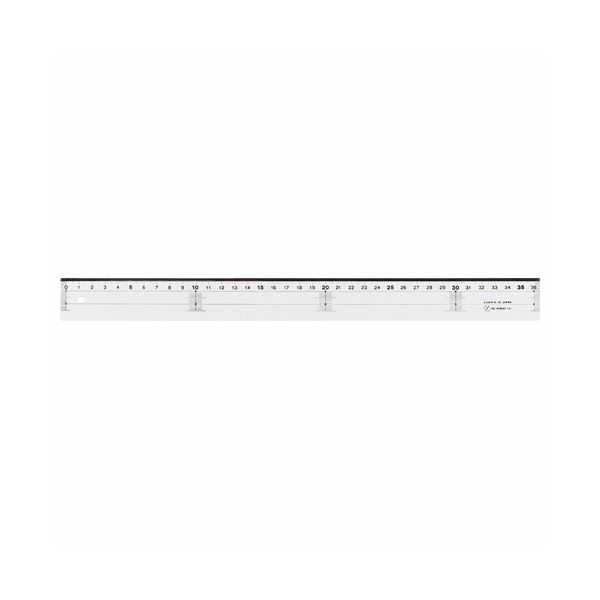 （まとめ）ライオン事務器 アクリル直線定規36cm A-12 1本【×20セット】 (代引不可)