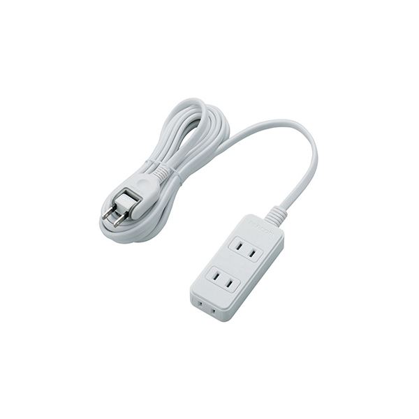 【5個書き割り】 エレコム スイングプラグタップ/3個口/3m/白いこと T-S02N-2330WHX5