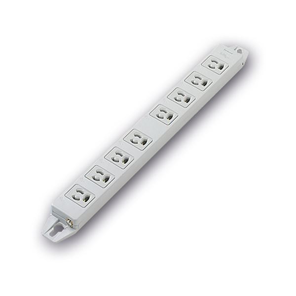 （まとめ）パナソニック マグネット付 OAタップ3P・8個口 グレー ケーブルなし WCH2408H 1個【×2セット】 (代引不可)