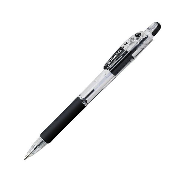 (まとめ) ゼブラ 油性ボールペン ジムノックUK 0.7mm 黒 BN10-BK 1セット(10本) 【×10セット】