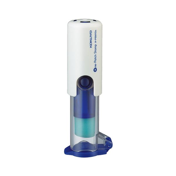 (まとめ) コクヨ ビニールパッチホルダー(ワンパッチスタンプ) 本体 ブルー タ-PSM10B 1個 【×30セット】 16,321円