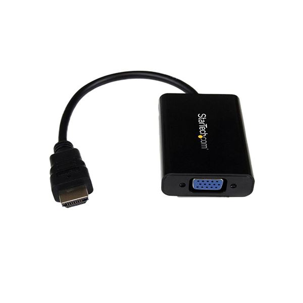 (まとめ）StarTechHDMI-VGA変換アダプタコンバータ オーディオ対応 HDMI-アナログRGB変換コネクタ 1920×1080 HD2VGAA21個【×3セット】