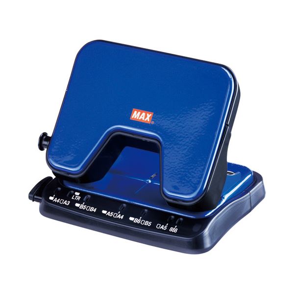 （まとめ） マックス 軽あけパンチSCOOVA DP-25T／B 青 DP90128【×10セット】 (代引不可)