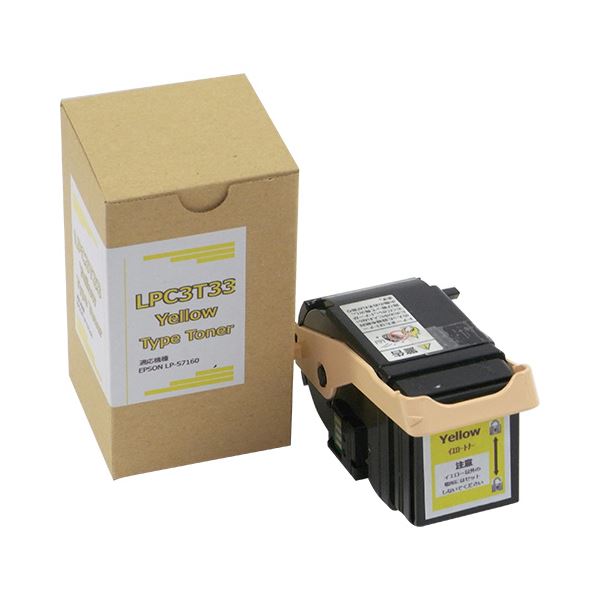 トナーカートリッジ LPC3T33Y汎用品 イエロー 1個 (代引不可)