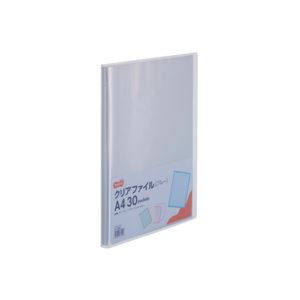 （まとめ）TANOSEE クリアファイル A4タテ30ポケット 背幅17mm ブルー 1セット(10冊) 【&times;3セット】 (代引不可)｜リコメン堂ホームライフ館