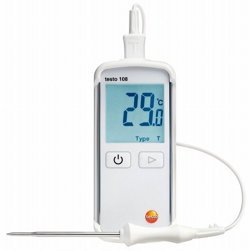 テストー 食品用中心温度計 防水型 testo108 0563・1080・08(代引不可)【送料無料】