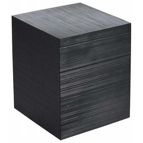 木製 千筋キューブ 黒 200×200×240mm(代引不可)【送料無料】