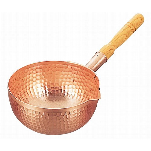 銅 片手 ボーズ鍋 18cm(錫引無)(代引不可)【送料無料】