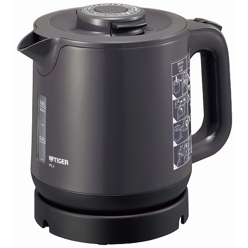 タイガー 蒸気レス 電気ケトル PCJ-H081(H) グレー(代引不可)【送料無料】｜リコメン堂ホームライフ館