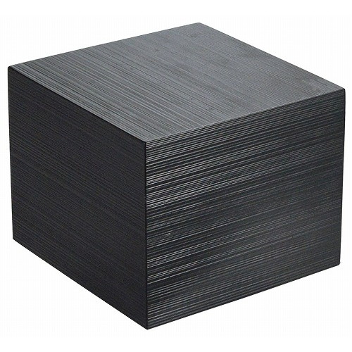 木製 千筋キューブ 黒 200×200×160mm(代引不可)【送料無料】