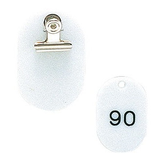クロークチケット KF968 51~100セット 白(代引不可)【送料無料】