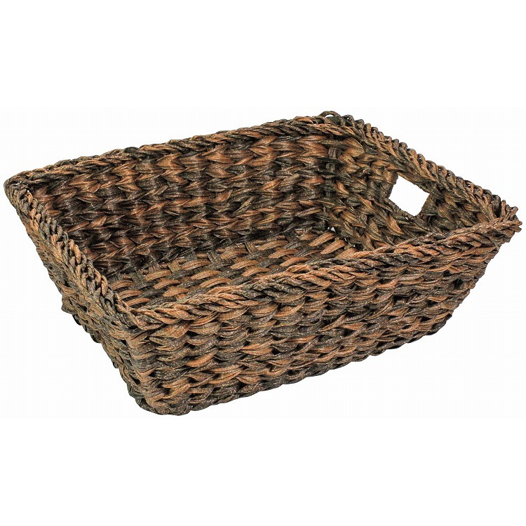 PE マルチバスケット 小 450×350×H150mm コーヒーブラウン 91-443S 店舗備品・防災用品 マルチバスケット(代引不可)【送料無料】