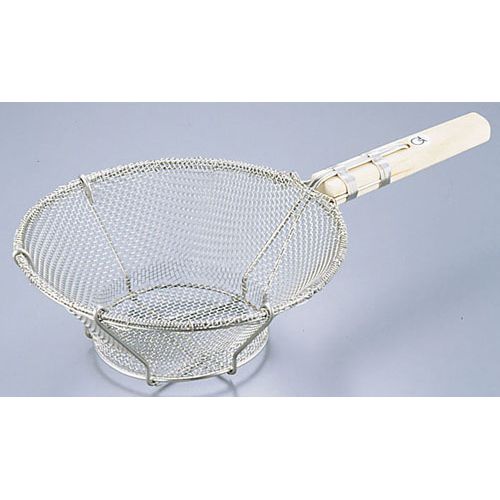 遠藤商事 SA本職用木柄アミ式油こし(7メッシュ) AAB09【送料無料】