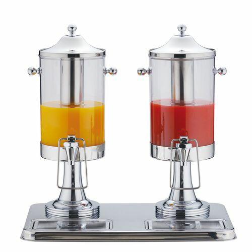 KINGO 清涼飲料水ディスペンサー 4L S10502(2連手合い) FZY6101【貨物輸送無料】