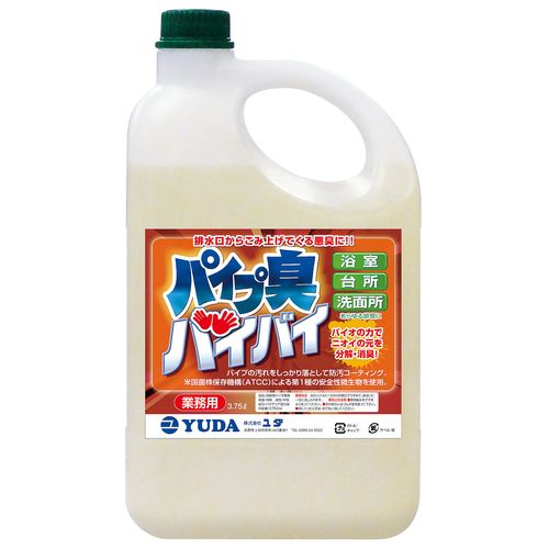 猶太 消臭用バイオ調合剤 導管臭バイバイ 3.75L JPI0202【貨物輸送無料】