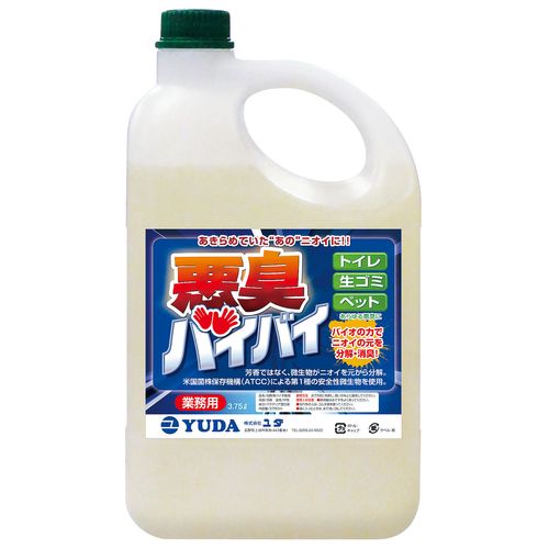 ユダ 消臭用バイオ製剤 悪臭バイバイ 3.75L(希釈用) XSY9402【送料無料】|リコメン堂ホームライフ館