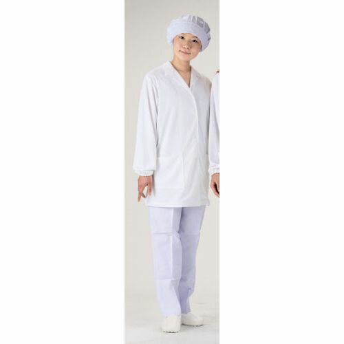 福田商店 テクノファインコート 女子襟有り長袖白衣 NR-431 L SHK4703【送料無料】