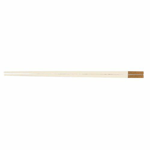 福井クラフト PBT和洋中角箸 ゴールド(10膳入) 白 85915520 TTY3501【送料無料】