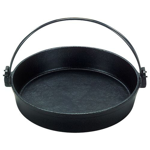 三和精機 (S)鉄 すきやき鍋 ツル付(黒ぬり) 30cm QSK50030【送料無料】｜リコメン堂ホームライフ館