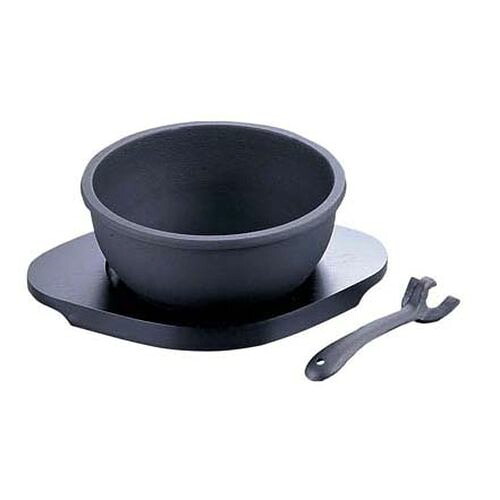 池永 IK ビビンバ鍋 (木台・ハンドル付) QBB0401【送料無料】