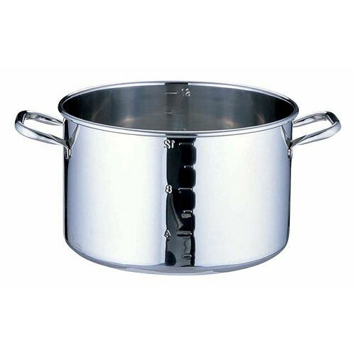 遠藤商事 SAパワー・デンジ半寸胴鍋 目盛付 蓋無 21cm AHV8921【送料無料】