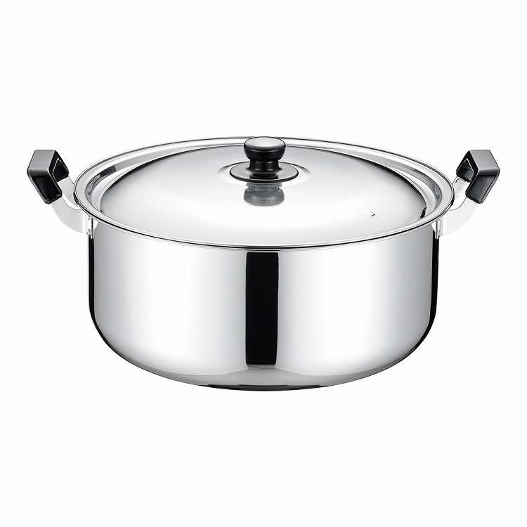 TKG ステンレス プラ柄 実用鍋 36cm(代引不可)【送料無料】