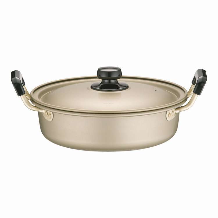 アカオ しゅう酸 実用鍋 浅型(硬質) 22cm(代引不可)【送料無料】｜リコメン堂ホームライフ館