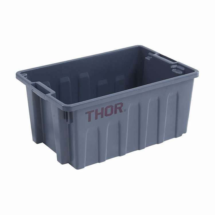TRスタッカブルトートボックス(フタ無) 40L 3021 グレー(代引不可)【送料無料】
