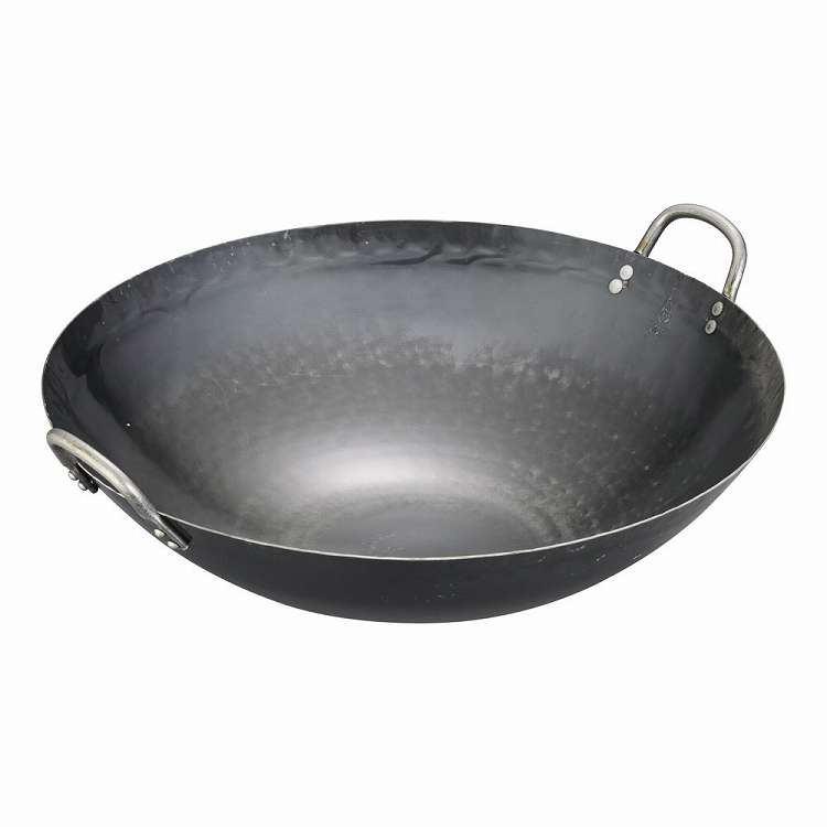 山田 鉄 打出中華鍋 42cm(代引不可)【送料無料】